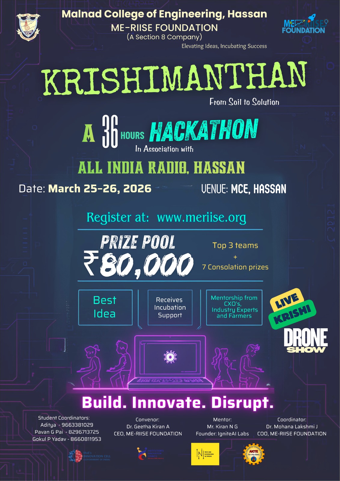 KrishiManthan Hackathon Poster