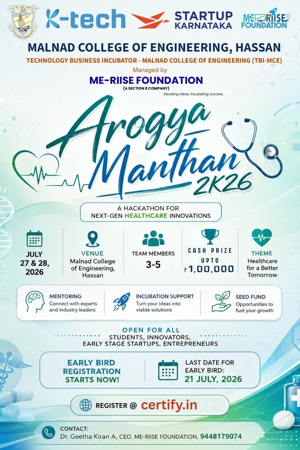 Arogya Manthan 2K26 poster